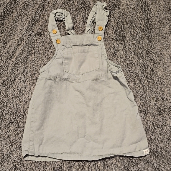 H&M Other - H&M Gray Classic Overall Dress with Bib Front